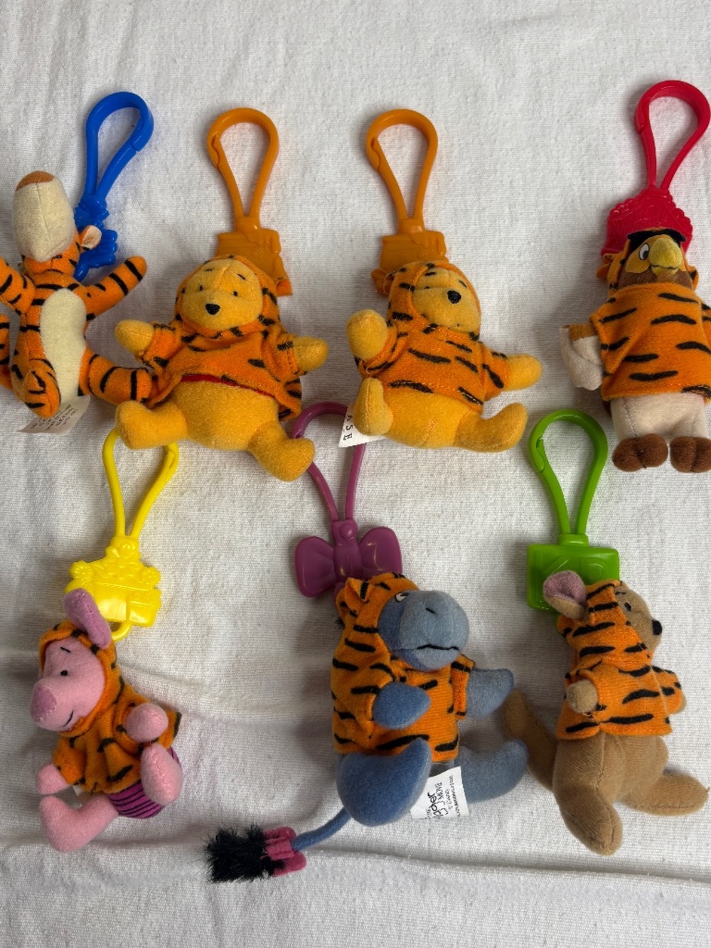 Disney Tigger Movie Winnie The Pooh McDonalds Toy 2000 Complete Set with 2-Pooh